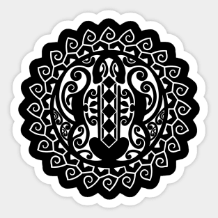 Polynesian turtle design Sticker